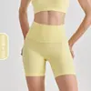 Selección TransfronterizaPantalones de yoga de tres cuartos con efecto segunda piel, realzadores de glúteos, forma de durazno para mujer, pantalones de fitness de cintura alta europeos y americanos, shorts deportivos