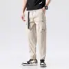 Calças Cargo Masculinas de Verão para Uso ao Ar Livre, Calças Longas Casuais Esportivas Masculinas Largas, Calças Masculinas de Marca Tendência, Roupas Masculinas de Alto Padrão para Exportação