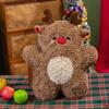 Desenho animado natal travesseiro boneca para meninas bonito boneco de neve pelúcia almofada presente atmosfera de feriado travesseiro decorativo