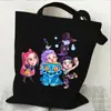 Bolsa de Lona Estampada Grupo Bruja Cazador Kpop para Mujer, Portátil, de Hombro, Moda, Estudiante, Bolsa de Lona, Bolsa Diaria para Compras