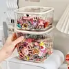 Caja de almacenamiento para accesorios de cabello de niños, pinzas para el cabello para niñas, ligas para el cabello de bebé, diademas para niñas, ligas elásticas para el cabello, joyería, pequeña caja de joyería de escritorio