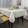 Mantel de PVC Estampado en Oro, Impermeable, Resistente a Manchas, Antideslizante, Resistente al Calor, Para el Hogar, No Requiere Lavado a Mano, Mantel Rectangular para Mesa de Café y Mesa de Comedor, Estilo Europeo