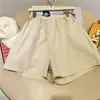 Shorts Cargo de Cintura Alta para Mulheres Plus Size 150kg, Esportivo Casual de Verão, Perna Larga Solto Emagrecedor Secagem Rápida Calça Esportiva