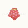 Saco de comércio exterior saia de peido verão sem mangas triângulo escalada roupas algodão bebê casual bebê menina impresso triângulo escalada roupas