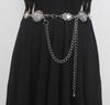 Nuevo suéter clásico retro versátil, cinturón de camisa, cadena de cintura de metal bronce para mujer con decoración de vestido