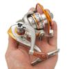 Rueda Mini Sin Espacio Rueda Pesca Hielo Rueda Pesca Roca Pesca Balsa Cabeza Completamente Metálica Freno Frontal Rueda Giratoria Pequeña Rueda Pesca