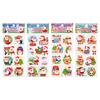 Pegatinas de Transferencia Navideñas Lindo Dibujo Animado Papá Noel Reno Copo de Nieve Pegatinas para Manualidades Regalos de Nochebuena