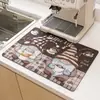 Tapete Escurridor de Cocina, Tapete Absorbente de Tierra de Diatomeas para Encimera, Tapete para Ollas, Tapete Aislante de Calor, Posavasos para Barra, Tapete para Secar Platos, No Lavable