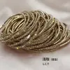 Cadena de garra de 2 mm fila única S6 strass pulsera muy fina pulsera elástica pulsera de tenis transfronterizo pulsera chapada en oro fabricantes lote