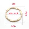 Fabricante Hebilla de Nudo Metálica Camiseta Decorativa Hebilla Ajustable Ropa Coreana Hebilla de Nudo de Esquina Accesorio Decorativo Hebilla