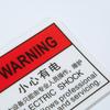 Precaución: Señal de Advertencia Peligro de Descarga Eléctrica, Cuidado Alta Temperatura Señal de Advertencia de Seguridad de PVC, Advertencia y Protección de Producción de Maquinaria