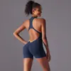 Nuevo Body Deportivo Transparente de Alta Intensidad Color Sólido Transfronterizo, Espalda Descubierta, Ropa de Yoga Ajustada, Ropa Ajustada para Correr y Fitness