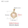 Colgante Sencillo de Oro de 18 Quilates Portafoto Vacío para Mujer Xiangyun Estilo Chino Retro Soporte para Collar DIY Cera de Abeja Jade Hetian Portafoto Vacío Accesorios