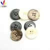 Suministro Listo Botones de Resina Redondos Botones de Cuatro Agujeros Botones Negros para Abrigo Botones Marrones para Cortavientos Botones Blanco Crema