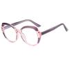Nuevas Gafas Polygon Color Caramelo Vanguardistas Europeas y Americanas Pasarela Lujo Ligero TR90 Anti-Luz Azul Espejo Plano Ins Celebridad de Internet