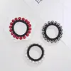 Diadema de Perlas Anillo de Toalla Sin Costuras Diadema Accesorios para el Cabello Diadema Algodón para el Cabello Sin Enredos Banda de Goma para Atar el Cabello
