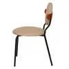 Silla de Comedor Simple de Diseñador Nórdico Estilo Crema Silla para Hogar de Apartamento Pequeño de Gama Alta Silla Moderna de Lujo Ligero para Restaurante