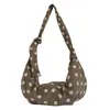 Bolso de Hombro de Lunares para Mujer 2026 Nuevo Estilo Coreano Moderno Retro Bolso Cruzado Gran Capacidad Casual Versátil Bolso de Viaje