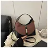 Bolso de Diseño de Nicho con Bloques de Color de Moda Nuevo 2025 para Mujer, Bolso de Dumpling Lindo y a la Moda para el Trayecto, Bolso de Mano de Dumpling Elegante