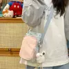 Bolsa de Celular 2026 Novo Estilo Com Porta-Garrafa de Água Bloco de Cores Bolsa Pequena Leve Bolsa de Ombro Feminina Bolsa Feminina Bolsa Transversal Fofa para Senhoras
