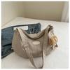 Bolsa Grande de Nylon Leve para Mulheres 2024 Verão Nova Bolsa Transversal de Ombro de Grande Capacidade Vintage Tote Bag All-match