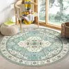 Alfombra Redonda Persa Vintage Transfronteriza para Piso, Alfombra de Sala de Estar, Alfombra Decorativa Redonda para Mesita de Noche de Dormitorio, Alfombra para Mesa de Centro de Sofá, En Stock