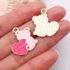 Acessórios para Joias DIY Liga Esmaltada Série Dia dos Namorados Buquê de Corações Pingentes Pulseiras Colares Chaveiros Charms