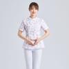 Uniforme de enfermera floral de manga corta para mujer, traje de verano dividido, de manga corta, para residencias de ancianos, madres y bebés, maternidad, niñera, monos de cuidado bucal