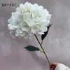 Flor de Hortensia Individual Grande Simulada Material de Flores para Boda Accesorios Florales Decoración de Techo de Salón de Bodas Pared de Fondo Decoración Interior Suave