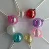 Rojo Neto Estilo Ins 12 Piezas Decoración para Pastel de Cumpleaños Bola de Colores Colgante para Árbol de Navidad Campo de Bolas de Colores