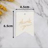 Etiqueta Spot Blanco y Negro Bronceado Hojas Tarjeta de Regalo de Acompañamiento Decoración de Regalo Etiqueta Pequeña Accesorios Pequeños Etiqueta de Boda
