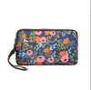 Venta al por mayor de fábrica nueva cartera monedero bolso femenino coreano estampado cartera bolso para teléfono móvil cartera de dama bolso de tela para correr