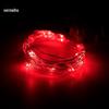 Caixa de Bateria Fio de Cobre USB Cordão de Luz Decoração de Bolo Caixa de Presente Cordão de Luz LED Decoração de Natal Bola Ondulada Lanterna de Fio de Cobre