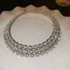 Colar Pingente Geométrico Irregular Transfronteiriço Europeu e Americano Luxo Leve Alta Qualidade Moda Design Choker Nicho para Mulheres