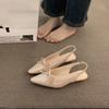 Sandálias Baotou para Mulheres, Estilo Francês, Salto Plataforma Roxo Nicho, Sapatos de Fada, Temperamento de Verão, Sapatos de Salto com Laço Versáteis para Noite