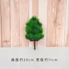 Sala de Estar Individual Acogedora Pino Plástico Planta Verde Falsa Ciprés Pino Árbol en Maceta Rocalla Paisajismo Arreglo Floral Adornos Pequeños Decorativos