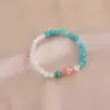 Pulseira de Cristal Natural, Melhor Amiga Pequena e Fresca, Abóbora Chinoiserie Nova, Ágata Verde, Pulseira de Rodolita, Modelo Quente de Transmissão Ao Vivo Douyin
