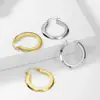 Borde Plateado Belleza Amazon Deseo Moda Chapado en Oro Versátil Elegante Personalidad Aro Exagerado Pendientes de Aro de Moda para Mujer