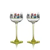 Copa de Villano Personalizada de Alsacia Estilo Ins Copa de Vino Alta Linda Alpaca Copa de Vino Tinto Copa de Champán para Cóctel