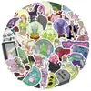 50 Pegatinas de Bruja Graffiti Estilo Dibujos Animados Ins Decorativas para Guitarra Cuaderno Equipaje Bricolaje Impermeables Venta al por Mayor Transfronteriza