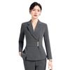 Traje de Negócios Azul Marinho, Ternos Femininos da Moda, Novos Ternos Outono e Inverno, Roupa Formal, Roupas de Trabalho Femininas para Loja de Joias de Vendas