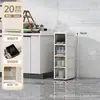 Armário Elevado com Tampa Flip-top Armário para Espaço Vazio na Cozinha Sala de Estar Rack de Armazenamento para Espaços Estreitos Domésticos Banheiro Armário para Armazenamento em Espaços Vazios