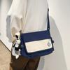 Bolsa Transversal Masculina Transfronteiriça 2024 Outono e Inverno Marca Tendência Ins Estilo Japonês Casual Bolsa Masculina Bolsa de Ombro Esportiva Pequena Bolsa de Ombro