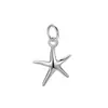 Colgante de Estrella de Mar de Plata de Ley S925 Colgante DIY Collar Pulsera Joyería Hecha a Mano Accesorios para Combinar Joyería de Cuerda Trenzada de Plata Lisa