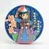 Ímãs de Geladeira Étnicos Yugur, Souvenirs Turísticos da Moda Nacional de Madeira de Gansu, Presentes Criativos Culturais de Desenho Animado Étnico, Estilo Chinês