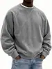 Plataforma de Moda Independiente Transfronteriza 2025 Sudadera Casual de Pana para Hombre con Cuello Redondo para Primavera y Otoño Ropa de Hombre