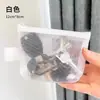 Bolsa de Malla Transparente de Nylon Portátil para Guardar Lápices Labiales Cosméticos Billetera para Monedas Porta Llaves Porta Tarjeta de Autobús