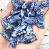 Cristal Natural Roxo Rosa Branco Ágata Olho de Tigre Aventurina Jade 22mm Pequeno Peixe Pingente Materiais para Joias Atacado