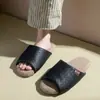 Nuevas zapatillas de lino para otoño e invierno para mujer, antideslizantes para interiores, resistentes al desgaste, transpirables, con tacto suave, zapatillas silenciosas para el hogar para hombre