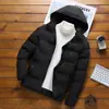Abrigo de Algodón Grueso con Capucha y Forro de Polar para Hombre en Invierno, Chaqueta Versátil Cálida y Casual para Protección contra el Frío al Aire Libre